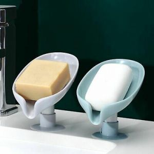 Smart Selects for you בית Supplies Suction Cup Sink Drain Rack Soap Dish Sponge Holder Leaf Soap Box